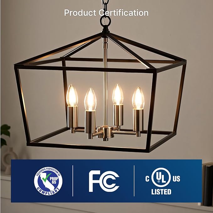 FLSNT Dimmable LED Candelabra Light Bulbs 60W Equivalent E26 Base, B11 LED Chandelier Candle Light Bulbs, 2700K Soft White, 6 Pack UL,CA65 Listed.