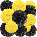 We Moment Black and Yellow Paper Pom Poms by We+Moment