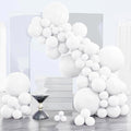 PartyWoo White Balloons 140pcs Different Sizes of 18 12 10 5 Inch | 18 12 10 5 by PartyWoo