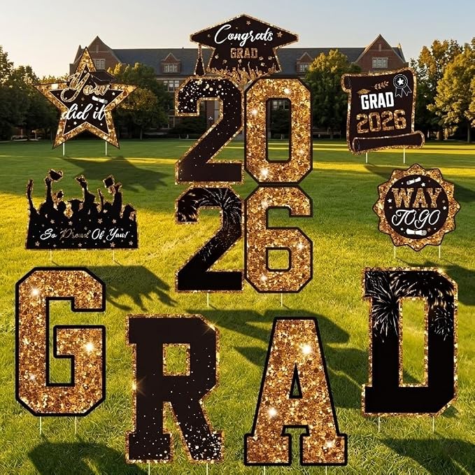 Graduation Yard Signs Class of 2026 Decorations, 2026 Sign - Image 8