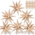 72 PCS Caramel Star Balloons, Big 26 Inch Foil Spike Balloons, Explosion 12 by GCTWFYK
