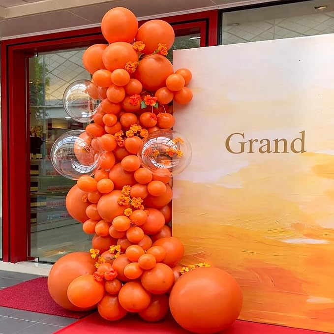Voircoloria 66pcs Orange Latex Party Balloons, 12inch | - Image 6