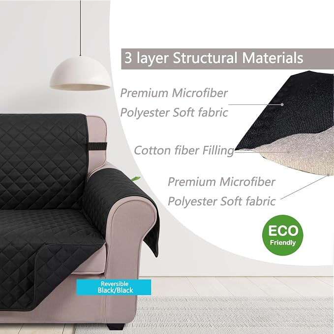 U-NICE HOME Reversible Sofa Cover Couch Cover - Image 4