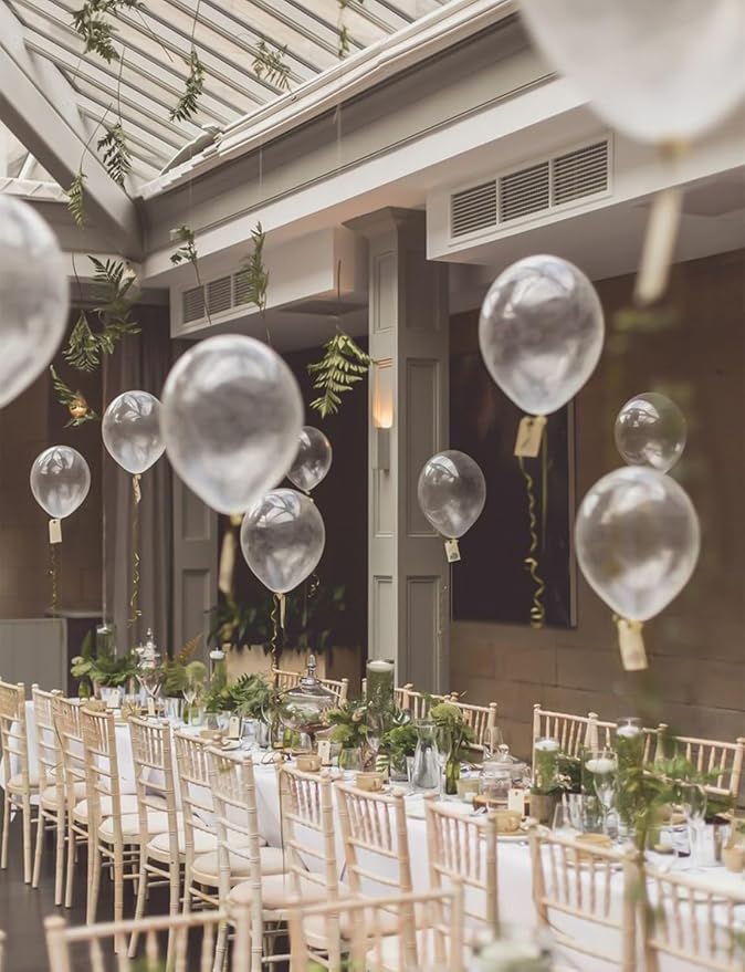 Clear Balloons, 12 Inch Clear Bubble Balloons, Transparent Balloons | 50PCS - Image 2