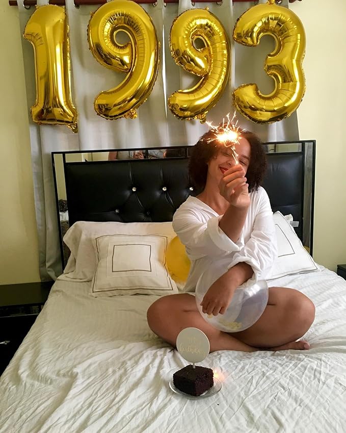 Gold 9 Balloon - Number Balloon 40 Inch, 9th Gold Birthday Decorations | Giant - Image 4