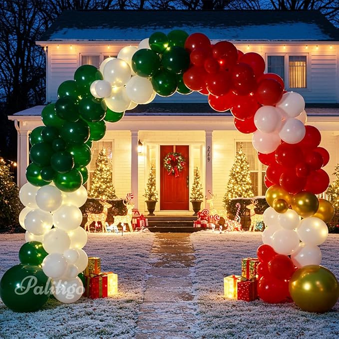 Christmas Balloon Arch Kit, 12 and 18 in Sizes, Christmas Party Decorations - Image 4