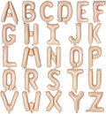 26 Pcs Caramel Letter Balloons, 16 Inch Foil Alphabet Letter Balloons, Letter by YOTHORN