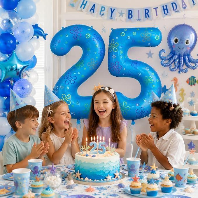 Number 25 DIY Balloon 40 In Cartoon Theme Birthday Decorations | Fun Party - Image 3