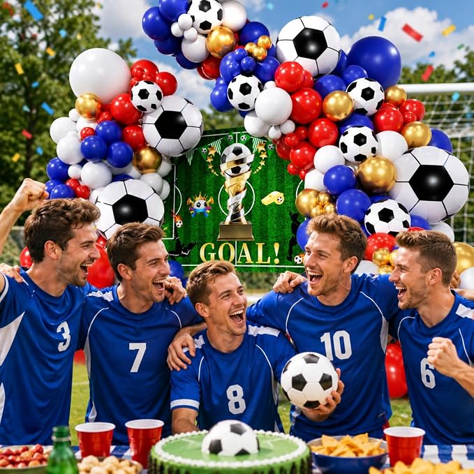 Soccer Party Decorations 161Pcs, Soccer Balloon Garland Arch Kit - Image 5