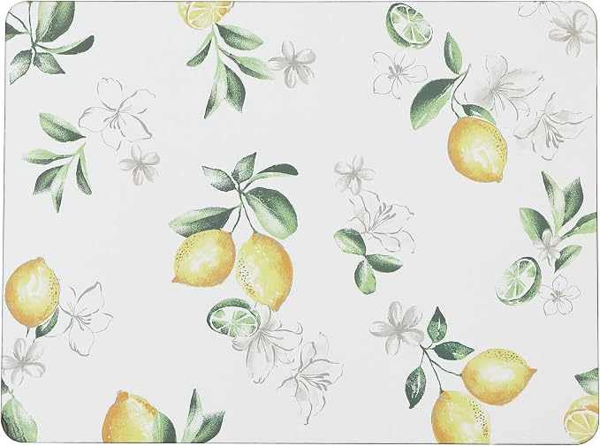 Laura Ashley Cork Placemats, 16 x 12-inch, Lemon Floral | Ideal - Image 5