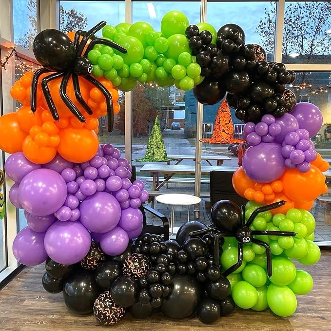 Halloween Balloon Arch Garland Kit, Big DIY Spider Balloon, Ghost Skull Foil - Image 5