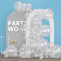 PartyWoo Clear Balloons 100pcs Different Sizes of 18 12 10 5 Inch | Balloons by PartyWoo