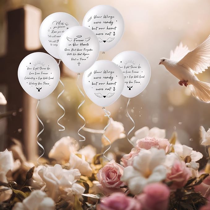 60 Pcs Memorial Balloons 12 Inch Latex Balloons - Image 5