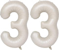 40 In Cream white Number Balloons Helium Foil Mylar Balloon Digital 33 | by Exquisitehighqualitypartydecorationstomeetyoureveryneed%EF%BC%81