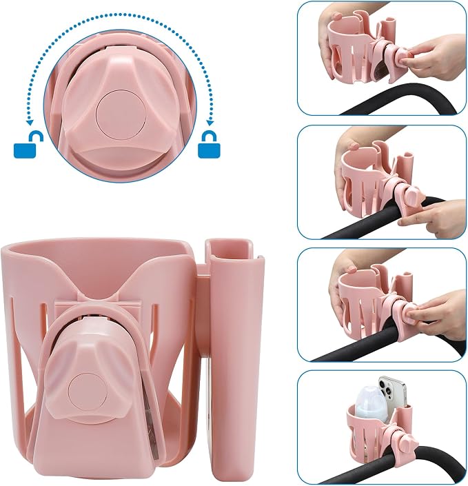 Accmor Stroller Cup Holder, Walker Wheelchair Bike Drinks Holder | Universal - Image 6