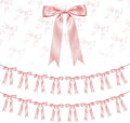 2 Strings Dusty Pink Bow Garland Banner Decorations by HILAVO