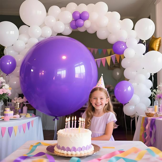Purple Balloons 9pcs, 36 Inch Large Balloons - Image 4