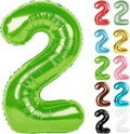 Light Green Number 2 Balloon 40 Inch by IWERP