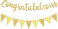 Glitter Gold Congratulations Banner by Unknown