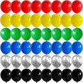 60 Pack Balloons Red Yellow Green Blue Black Party Balloons by Jobkoo