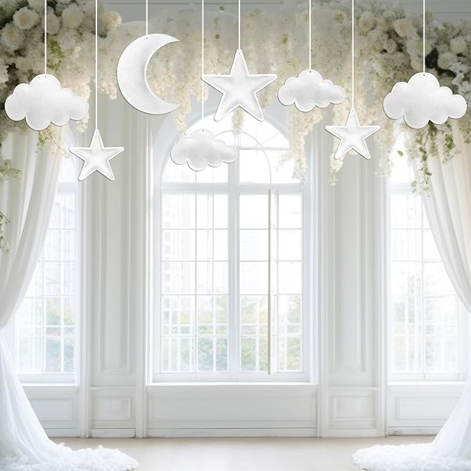 Ayfjovs 8pcs 3D Hanging Cloud Set - Image 5