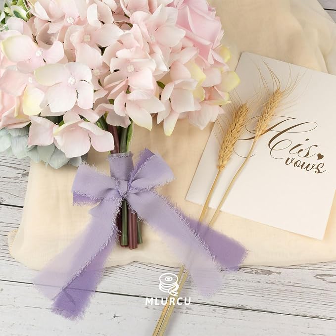 Purple Chiffon Ribbon - Image 4