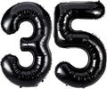 40 Inch Black 35 Balloons Giant Number 35 Balloons Black 35 Birthday Balloons by LHOAVWE