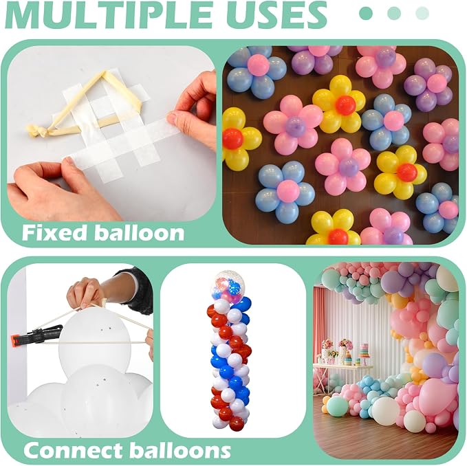 LemonRoad 12 Pack Large Balloon Arch Clips 3.5 Inch Heavy Duty Black Clips and - Image 4
