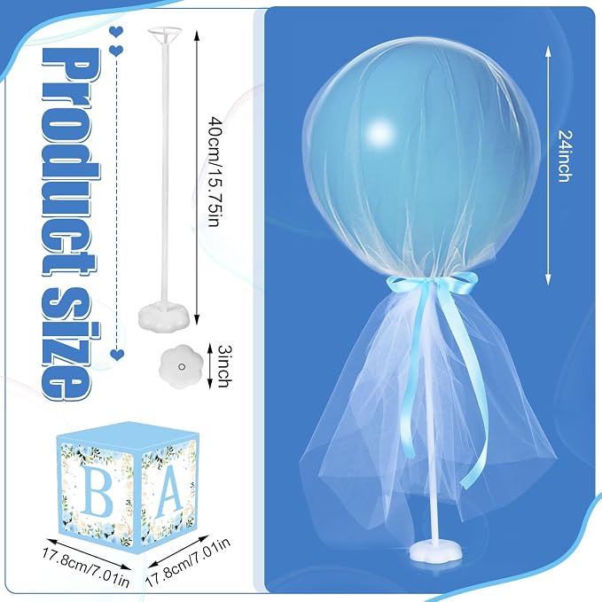 6 Set blue Brown Bear Tulle Tutu Balloon - Image 3