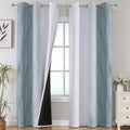 Stone Blue and Greyish White Gradient Room Darkening Blackout by ESTELARTEXTILER