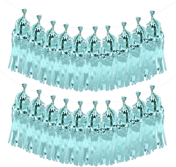 MECCANIXITY 20Pcs Shiny Tassel Garland Banner Tissue Paper by MECCANIXITY
