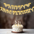 Wedding Anniversary Party Decorations, Lighted Anniversary Banner | Pre-strung by Yatufom