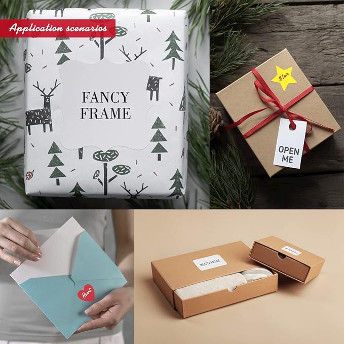 Customized Personalized Labels - Custom Stickers with Any Design Image Logo Text, 100 Labels (Star, 4"x4")