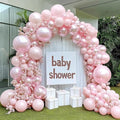 Pearl Pink Balloon Arch Garland Kit Double Stuffed | Light Pastel Pale Pink by DOUBLELAYERBALLOON