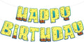 KatchOn Pre Strung Happy Birthday Banner 10 Feet | Cartoon Banner Sign by KatchOn