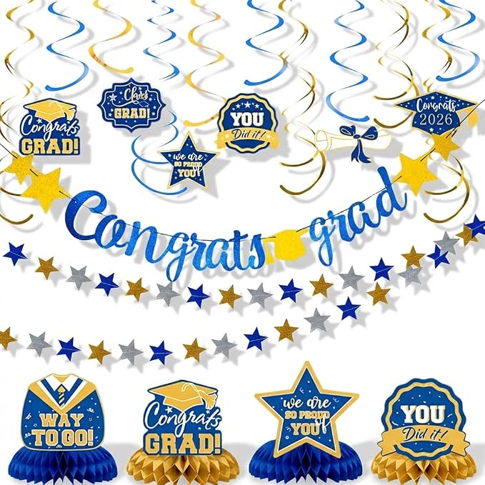Graduation Party Decorations 2026 by Seasons+Stars+SSDecor