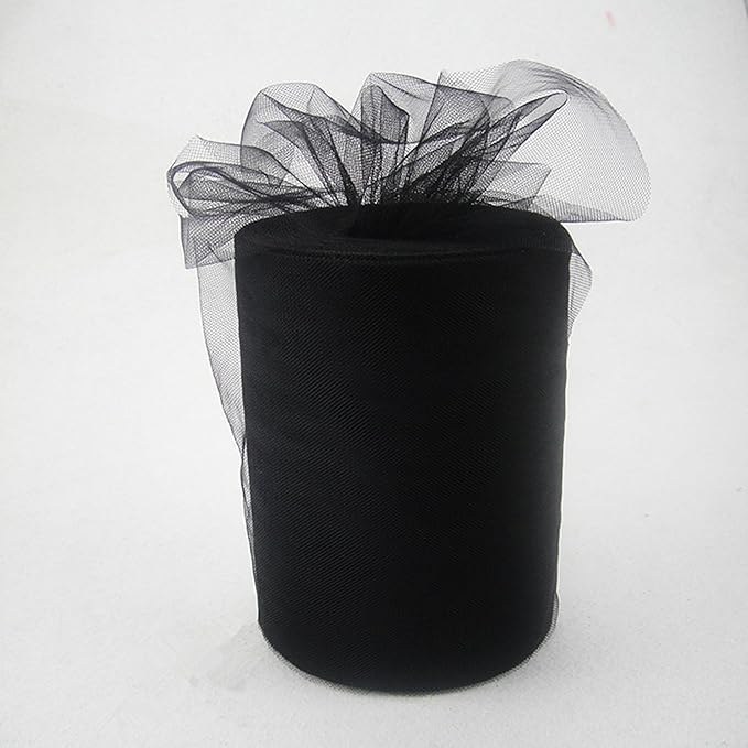 Peacock Blue Tulle Fabric Rolls 6 Inch by 100 Yards (300 feet) Tulle Roll Spool Fabric for DIY Tutu Skirt Baby Shower Birthday Party Wedding Decorations Christmas Craft Supplies (Peacock Blue)