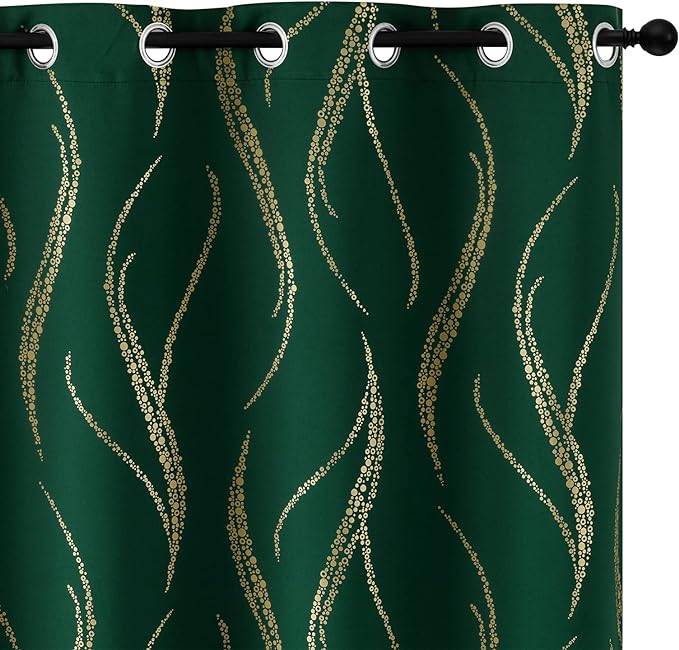 Yakamok Emerald Green Blackout Curtains by Yakamok