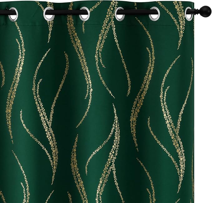 Yakamok Emerald Green Blackout Curtains by Yakamok