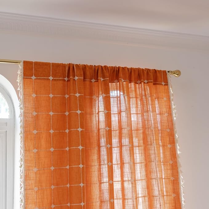 Sutuo Home Boho Curtains Plaids - Image 5