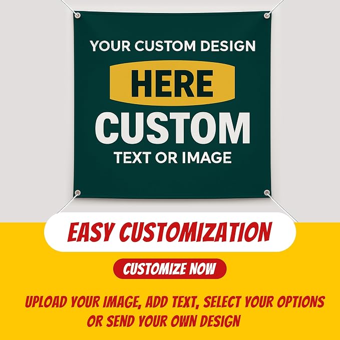 Custom Vinyl Banner with 150+ Sizes – Personalized Outdoor or Indoor Sign – Any - Image 3