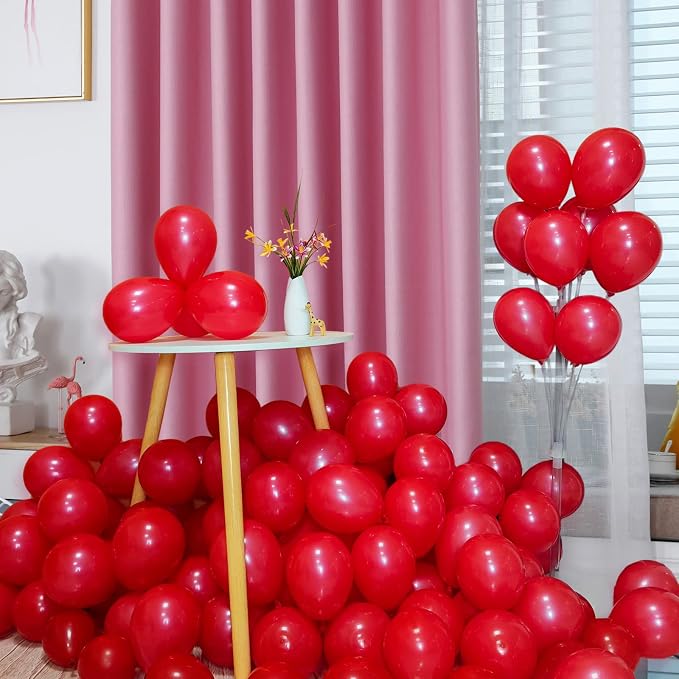 Red Balloons 110Pcs 5 Inch Small Latex Party Balloons, Mini Thick Birthday - Image 4