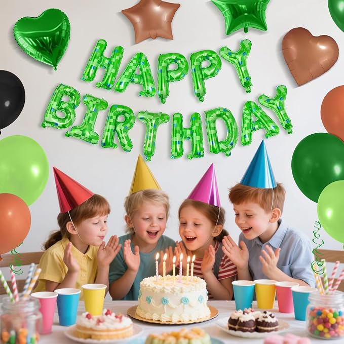 CANREVEL Happy Birthday Banner Decoration + 30pcs Star Balloons, - Image 4