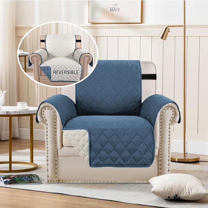 H.VERSAILTEX Water Resistant Chair Cover Reversible Chair Cover Protector - Image 3