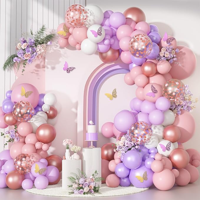 Ouddy Party Pink Balloon Garland Arch Kit by OuddyParty