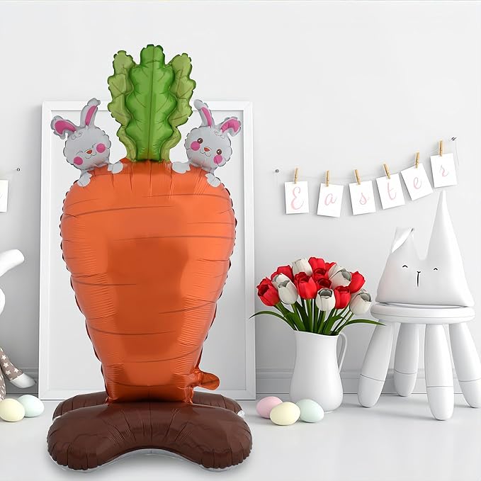 2Pcs Easter Carrot Balloons for Easter Decorations - Image 4