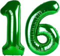 Numbers 15 Balloon 40Inch Dark Green Balloon by Argthjy