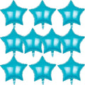 MEETINGU Light Blue Star Shape Foil Balloons 18Inch Light Blue Foil Balloons 10 by MEETINGU