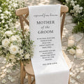 HunnmingRe Groom Mother Wedding Memorial Reserved Chair Sign Banner in Loving by HunnmingRe