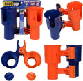 Patented Clamp On Boat Cup Holder |Multifunction Dual Drink Caddy by RoboCup